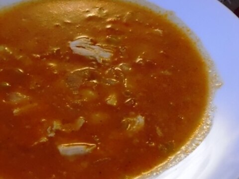 トルコ料理★カズ山のスープ（鶏と豆とタルハナ入り）